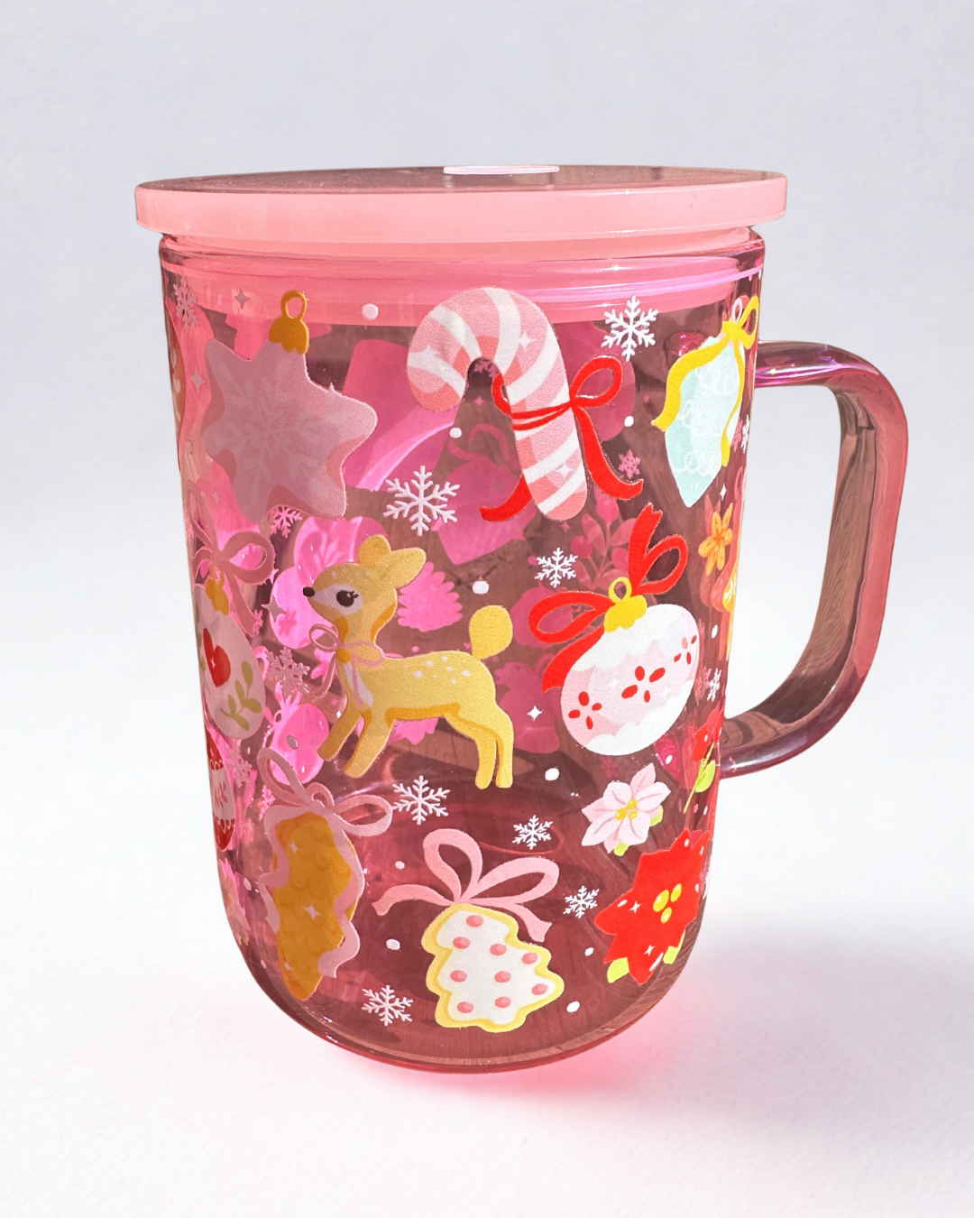Pink Glass Mug